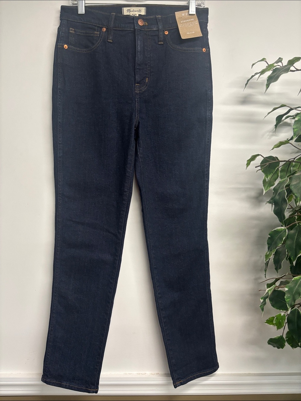 Madewell High-Rise Jeans in Dark Blue Indigo
